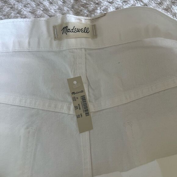 NWT Madewell The Perfect Jean Short in Tile White 32 - Picture 5 of 11